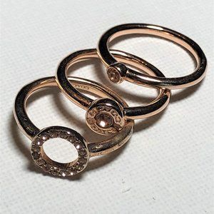 Coach trio ring set